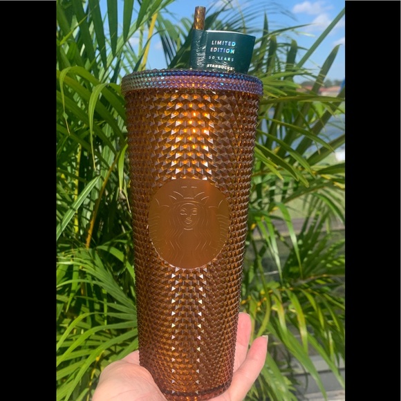 Starbucks New Gold Studded Limited Edition 50 Year Anniversary Tumbler Cup Venti - Picture 12 of 14